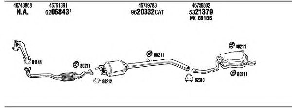 FONOS FI65050 Exhaust System
